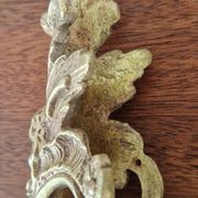2 ornements et fronton en bronze antique