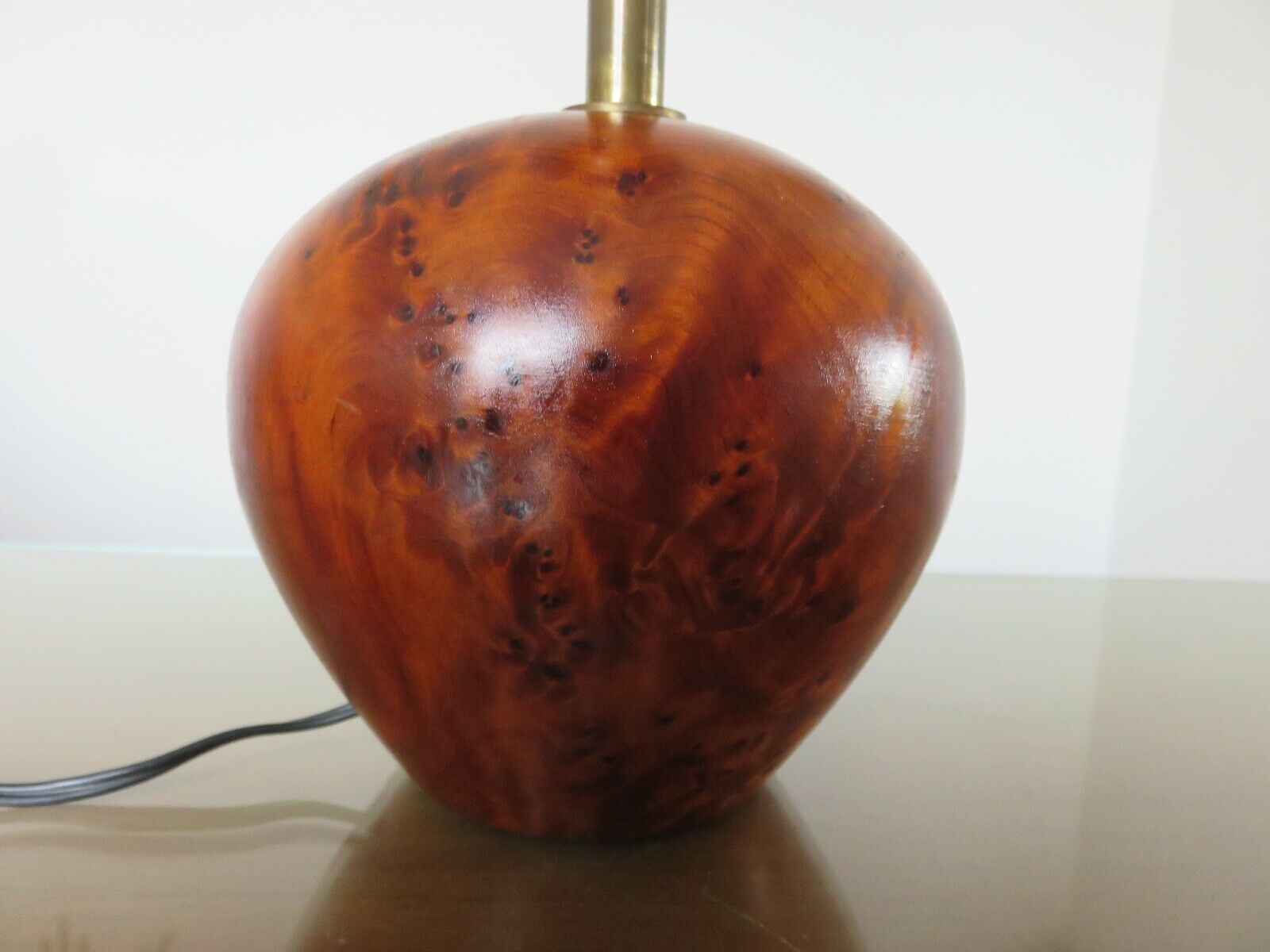 Elm magnifying glass lamp 70s