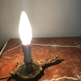 Lampe de table , bougeoir électrifié