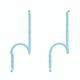 Taka coat hooks by Cesare Rota Nodari for Acerbis, 1970s, set of 2
