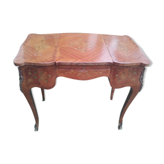 Console in Louis XV style marquetry.