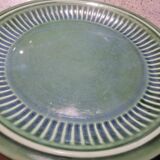 Set of 8 flat plates S Portugal Green