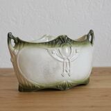 Small jardinière vase in art nouveau majolica.