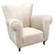 Italian Lounge Armchair in Beech Wood, Newly Upholstered, 1950s