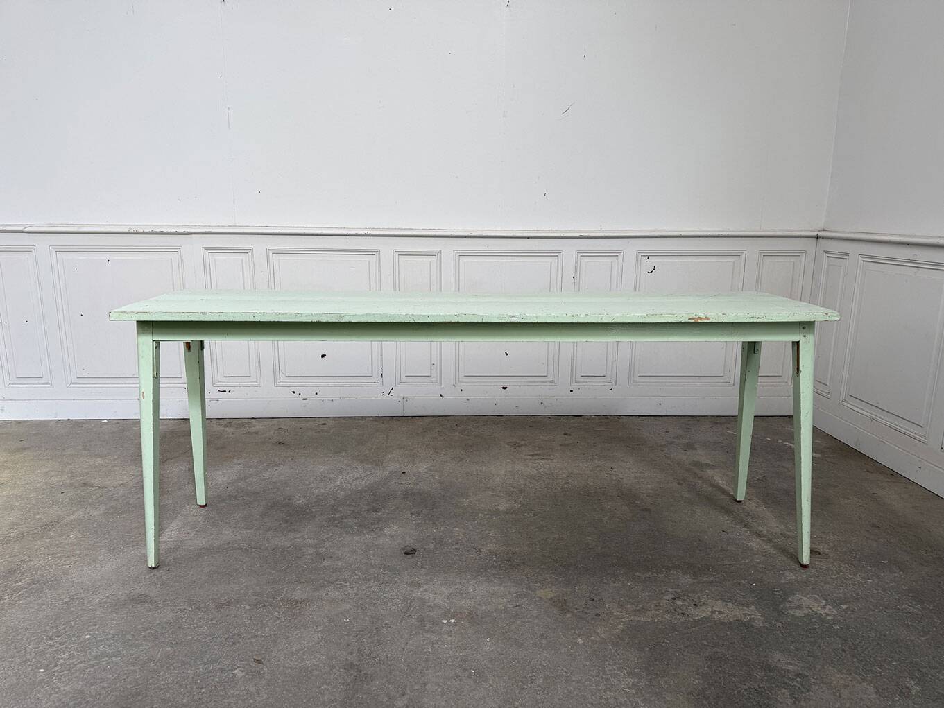Table console vert d'eau 1950