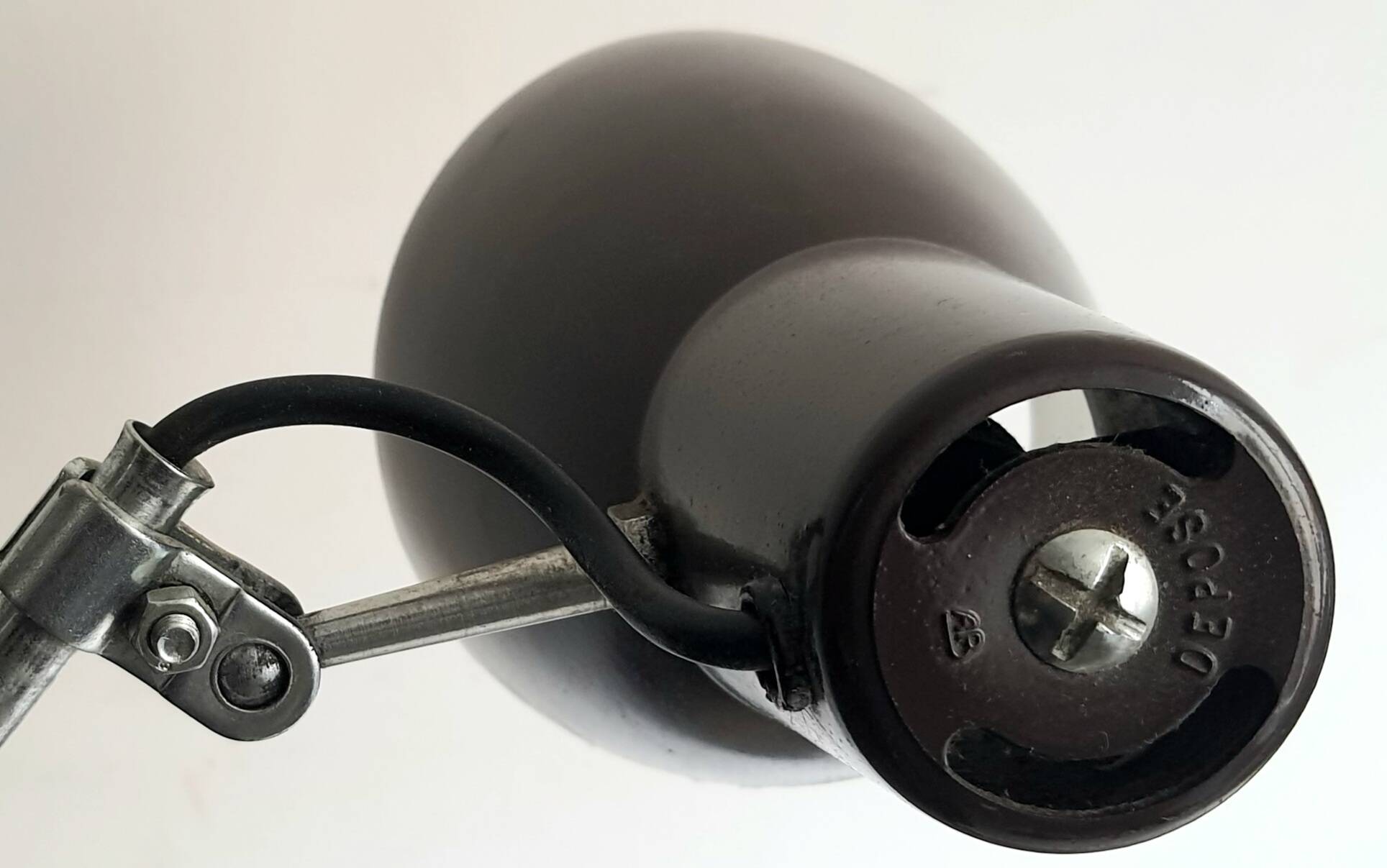 Vintage clip-on workshop lamp from the 50s/60s