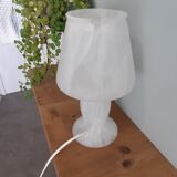 Mushroom-shaped glass lamp