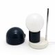 Modernist table lamp G.C.M.E. in metal and glass, Italy 1970s