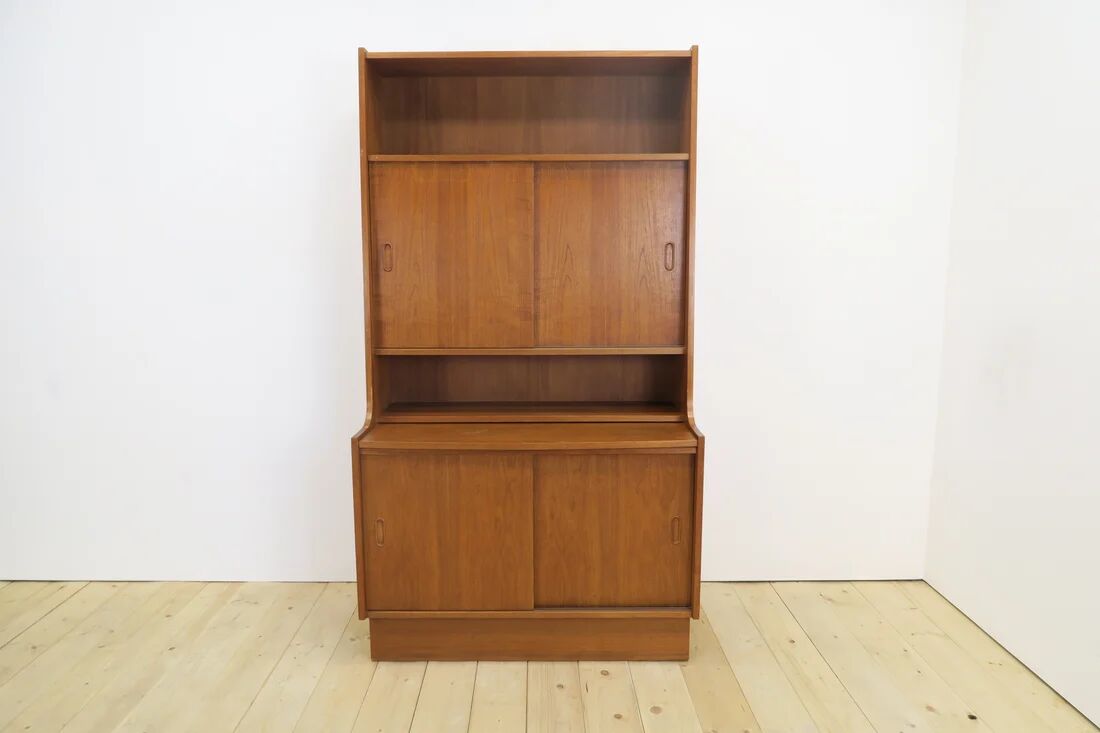 Teak bookshelf with storage unit, 1960s