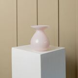 Pink opalescent glass vase by Ikea (2000s) designed by Barbro Wesslander & Pia Amsell