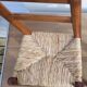 Chaise enfant vintage en bois et paille
