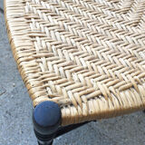 Napoleon lll chairs in blackened wood, early 20th