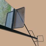 Coat rack / black metal coat stand 1950 - Coloured ball hooks.