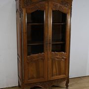 Walnut Display Cabinet, Louis XV Style – Late 19th Century