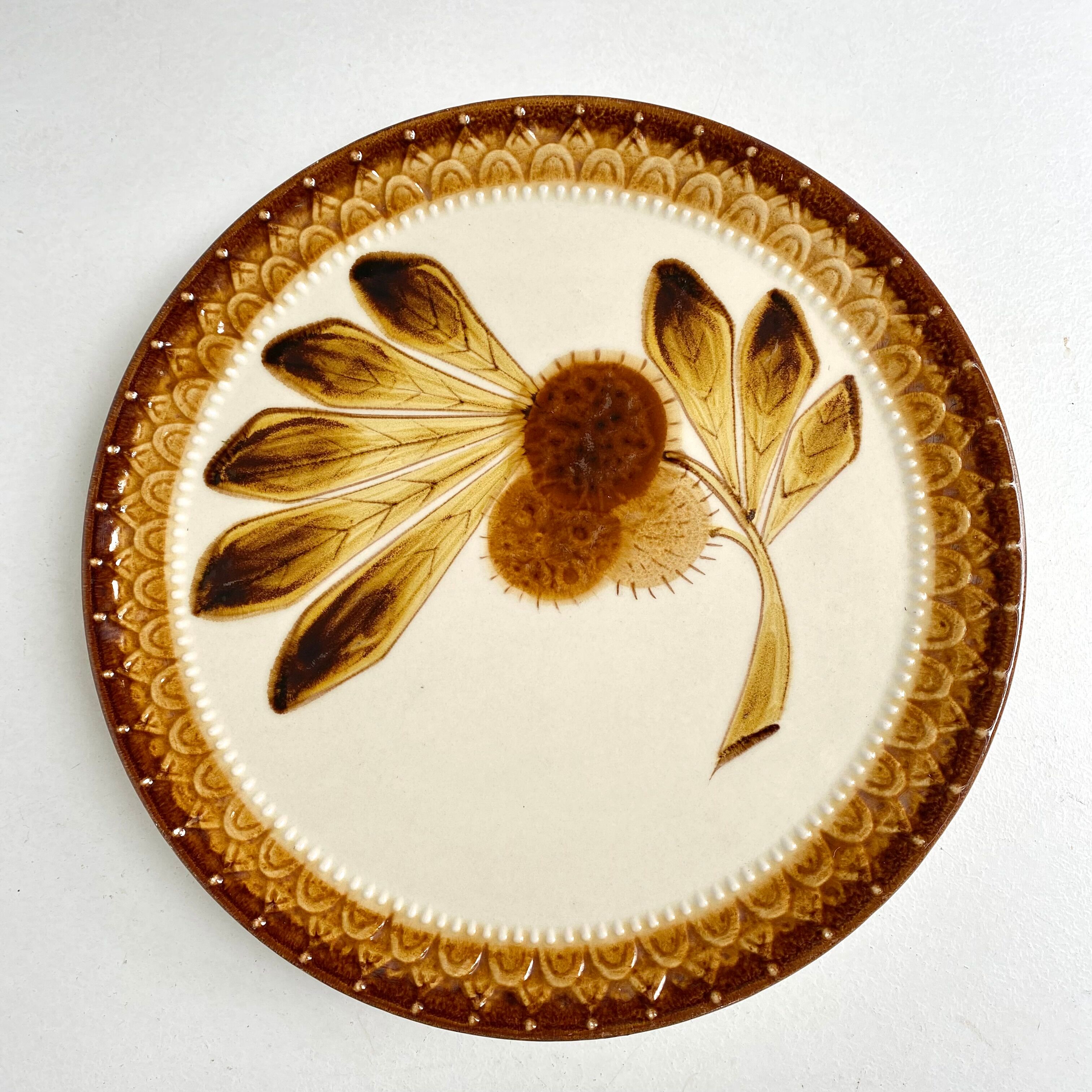 Vintage footed pie dish