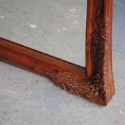 Mirror of time 1900 art deco Walnut carved by Gauthier and Poinsignon 130x175cm