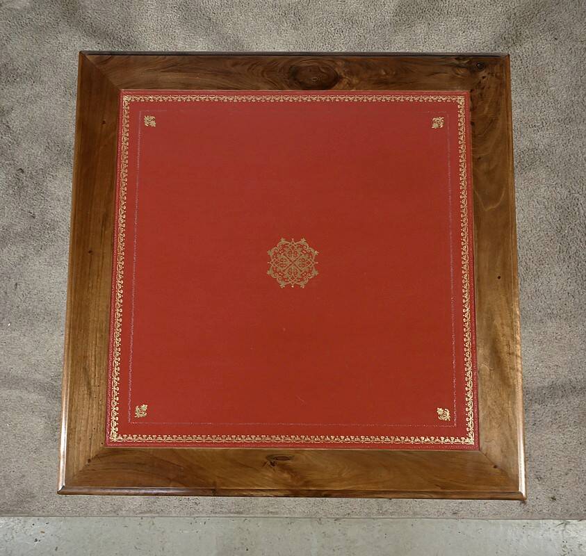 Small Solid Walnut Table, Louis XIII / Louis XIV style – Early 19th century