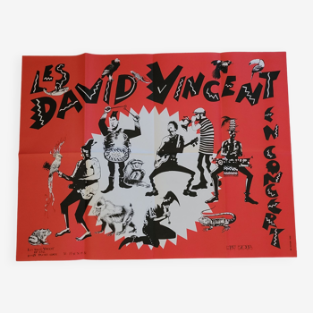 poster of the group Les David Vincent - vintage