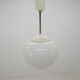 Midcentury Glass and White Bakelite Chandelier, Czechoslovakia, 1960s