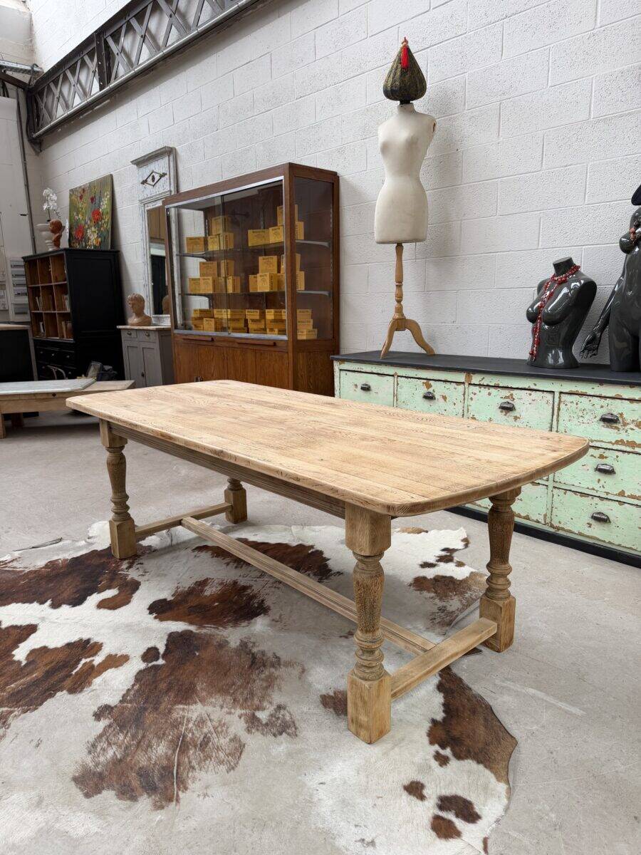 1960s oak farmhouse table