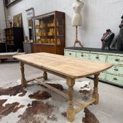 Table de ferme en chêne années 60