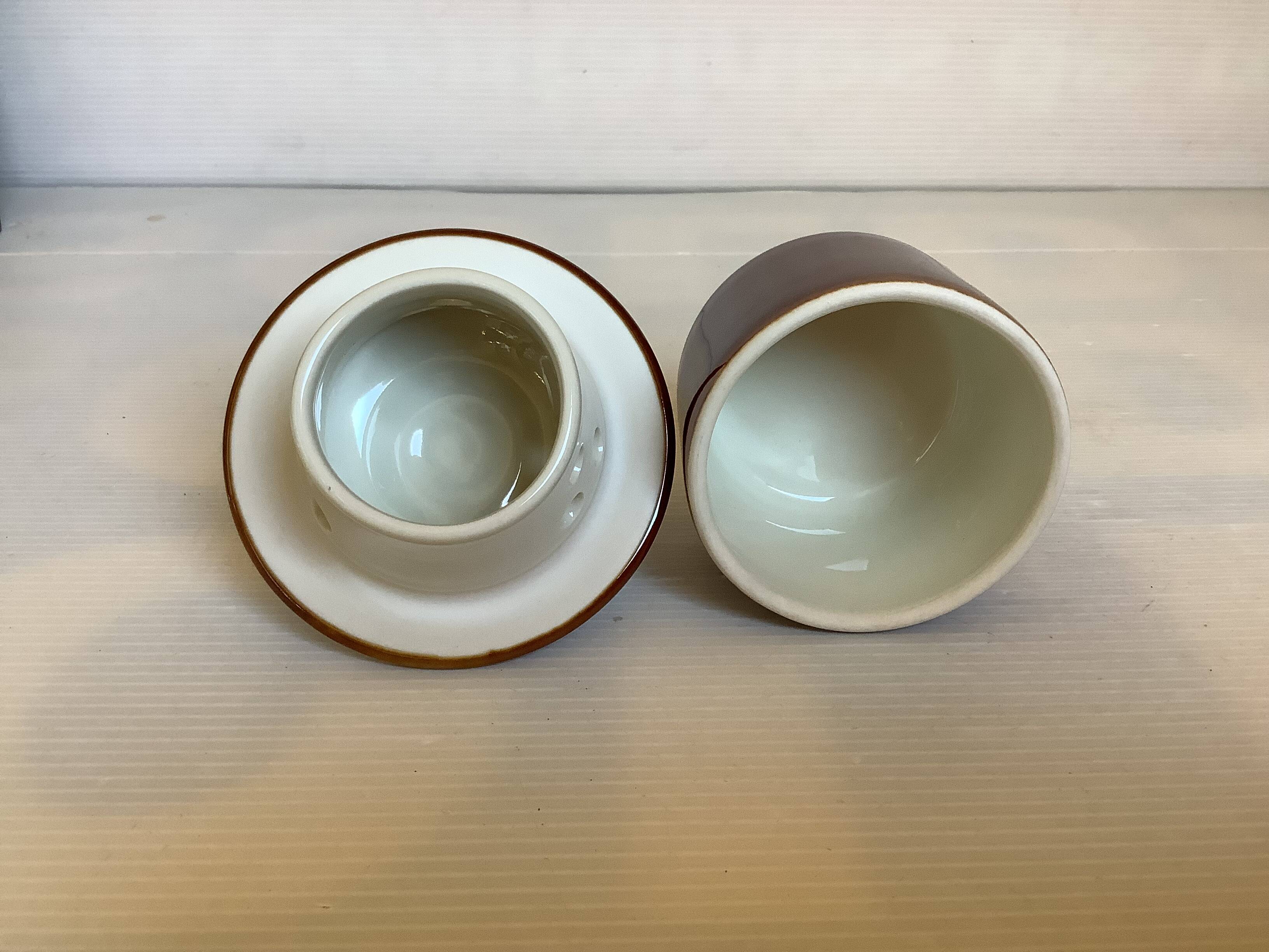 Small individual water butter dish