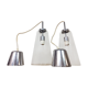 Pair of vintage Ikea pendant lights from the 1980s