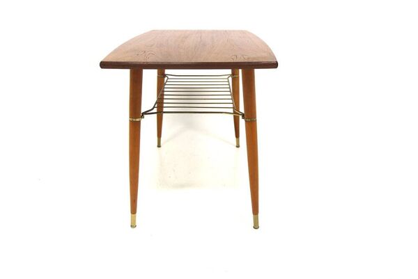 Table basse scandinave en teck, Suède, 1950