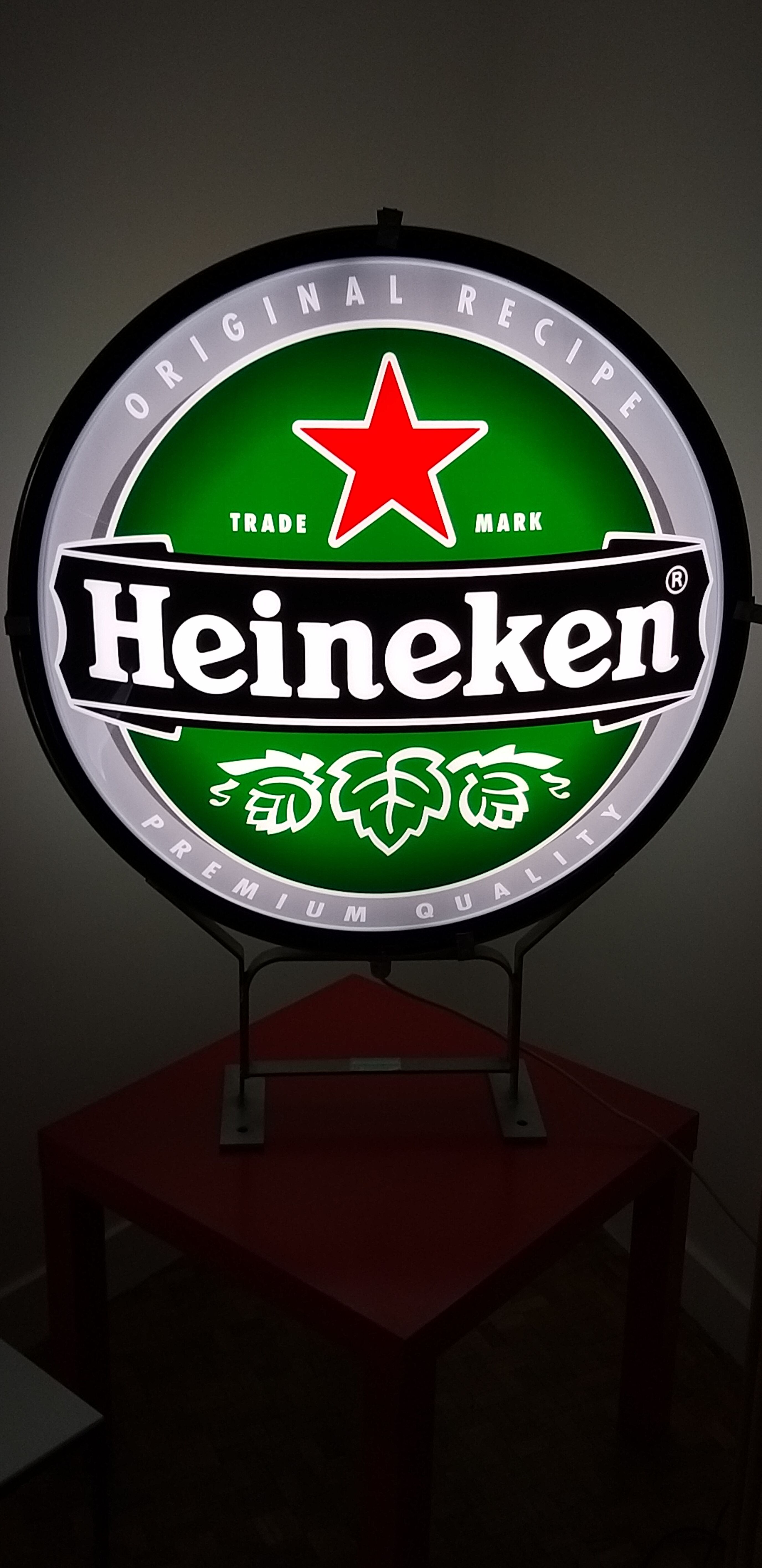 Light bistro sign Heineken 1980/90