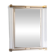 Miroir Pierre Vandel doré et en lucite