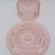 Cloche en verre rose