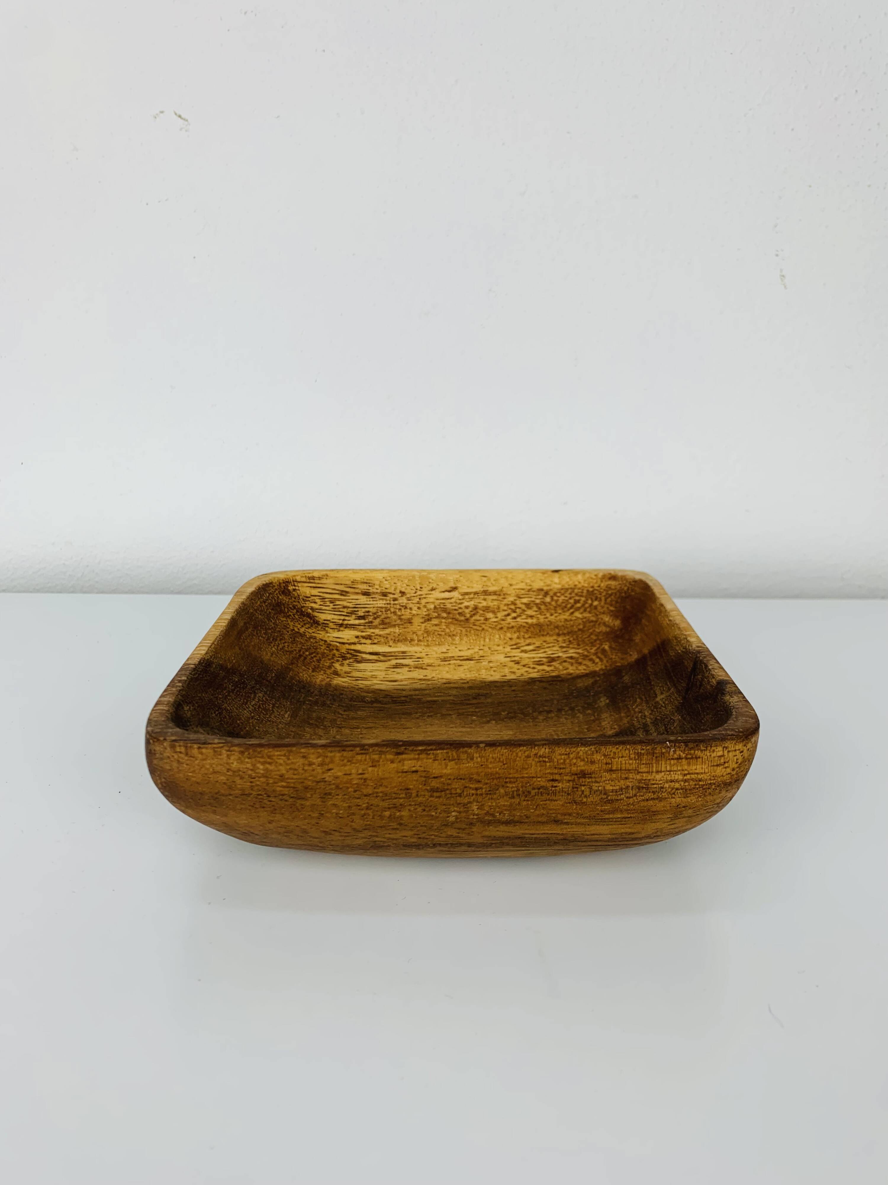 Scandinavian square teak pocket emptier, 1960s