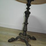 Table with base bistro cast iron quadripode