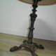 Table with base bistro cast iron quadripode