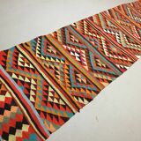 Old turkish narrow kilim runner 320x85 cm