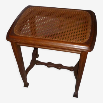 Tabouret de piano cannée