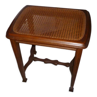 Tabouret de piano cannée