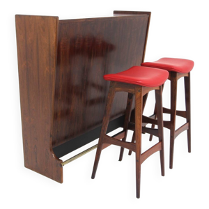 Meuble bar en palissandre