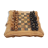 Olive wood chess games with drawers
