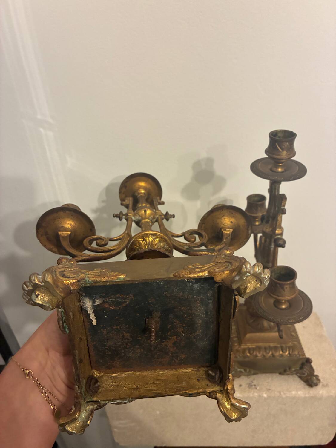 Pair of candelabra, 19th century candlesticks