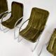 Set of 4 chrome wire chairs by Gastone Rinaldi for Rima, 1960s