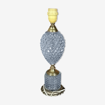 Brass and crystal lamp