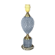 Pied de lampe en laiton et cristal