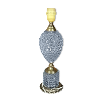 Brass and crystal lamp