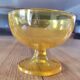 6 coupes à glace en verre jaune