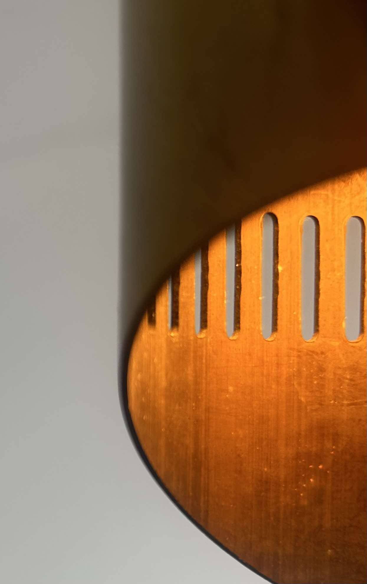 Vintage adjustable wall light, solid perforated brass, France 1960