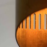 Vintage adjustable wall light, solid perforated brass, France 1960