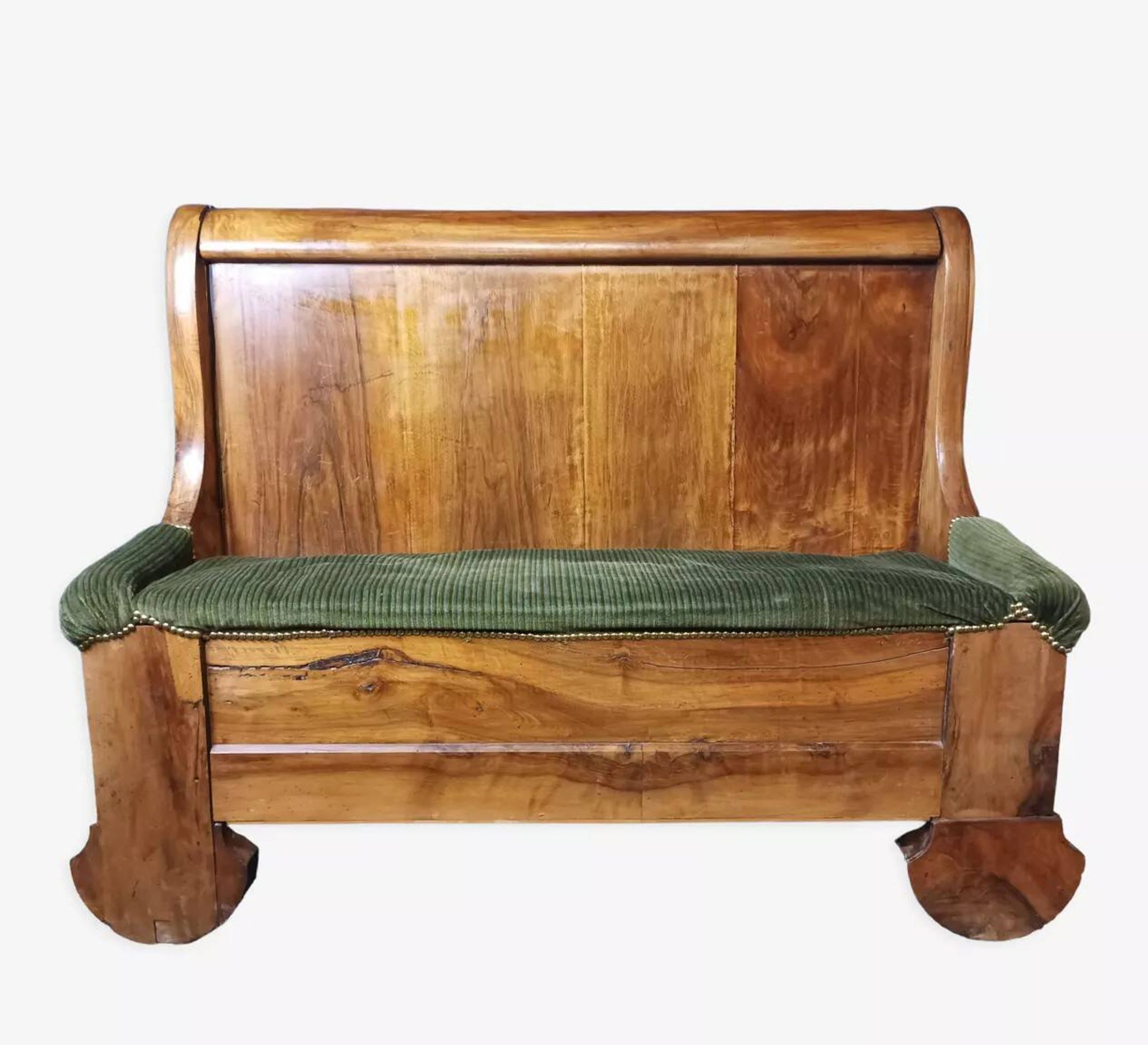 Louis Philippe walnut bench