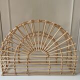 Rattan magazine holder