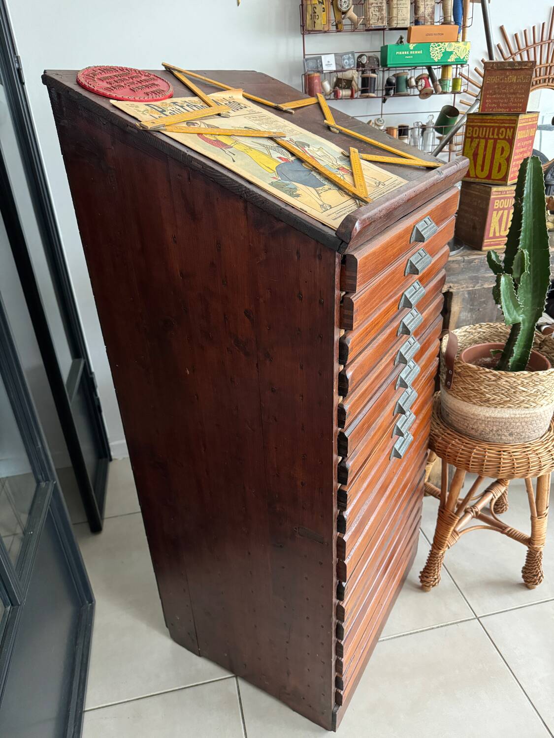 Old printing furniture